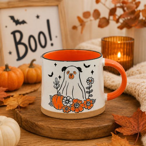 SZELLEM KUTYUS BÖGRE HALLOWEEN 10x9,5 cm ; 4dl