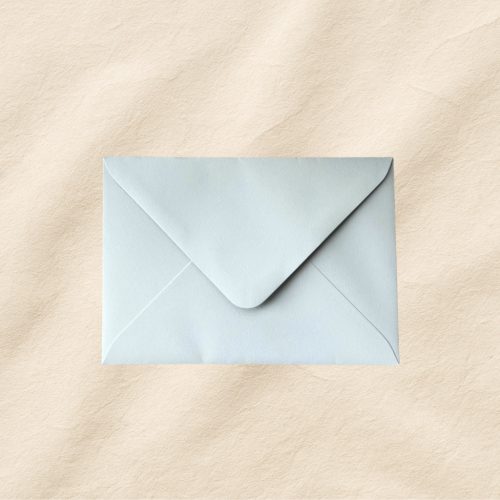 PASTEL BLUE BORÍTÉK C/6 114X162MM HÁROMSZÖG ZÁRÓDÁSÚ