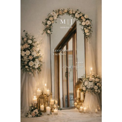 DREAM  - ESKÜVŐI TÜKÖR MATRICA - EGYEDI FELIRATTAL