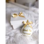 KICSI Karácsonyi gömb díszdoboz/ ajándék doboz , 1 db-os