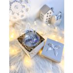 KICSI Karácsonyi gömb díszdoboz/ ajándék doboz , 1 db-os