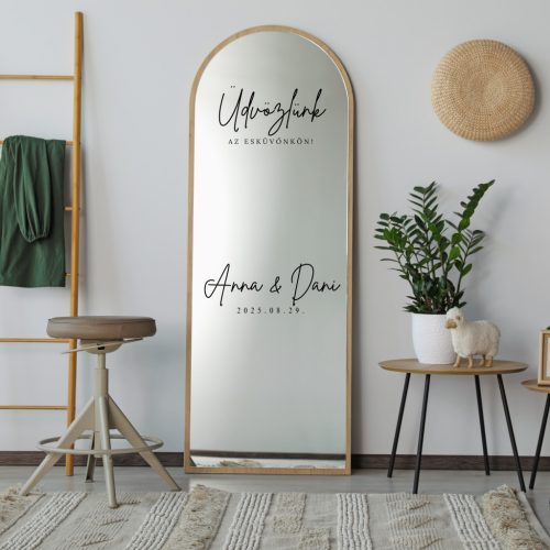BOHO - TÜKÖR MATRICA, ESKÜVŐRE -EGYEDI