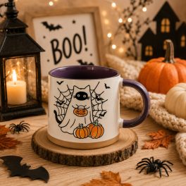 SZELLEM CICUS BÖGRE HALLOWEEN 10x9,5 cm ; 4dl