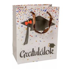 AJÁNDÉKTASAK BALLAGÁSI GRATULÁLOK SAPI 18X23CM
