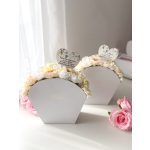 Kagyló dobozos selyemvirág Box - 25x25 cm - SZÜLŐKÖSZÖNTŐ AJÁNDÉK