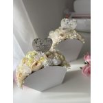 Kagyló dobozos selyemvirág Box - 25x25 cm - SZÜLŐKÖSZÖNTŐ AJÁNDÉK