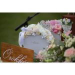 Kagyló dobozos selyemvirág Box - 25x25 cm - SZÜLŐKÖSZÖNTŐ AJÁNDÉK