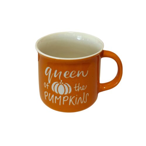 Queen of the pumpkins / tökös őszi bögre HALLOWEEN 9,8x8,5cm