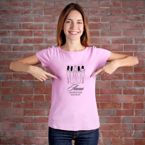 Menyasszony & Koszorúslányok, EGYEDIRE szabható  -  Lánybúcsús póló