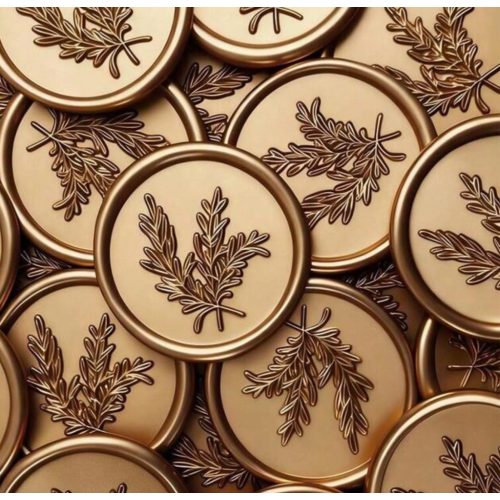 Viaszpecsét arany barna eukaliptusz minta 10 db