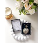 Vintage zsebóra, egyedi felirattal és díszdobozzal - SZÜLŐKÖSZÖNTŐ AJÁNDÉK