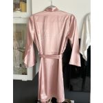 Szatén készülődős köntös esküvőre - DUSTYPINK 
