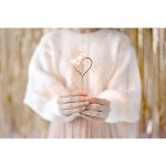 SZÍV ALAKÚ CSILLAGSZÓRÓ, 16.5 CM, 2 DB/CSOMAG