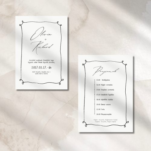 Örök Igen – Letisztult Esküvői Meghívó