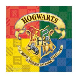   HARRY POTTER, HOGWARTS HÁZAK, SZALVÉTA, 33 X 33 CM, 20 DB/CS