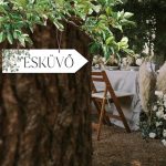 Nyomtatott fa nyíl jobb - Esküvő 30cm