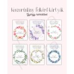 Koszorúslány felkérő gyöngy karkötő, díszcsomagolással 