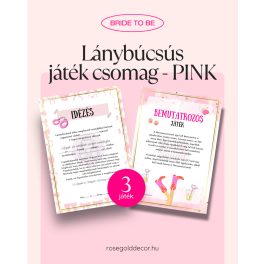 Lánybúcsús játék csomag - PINK (2 db játék)