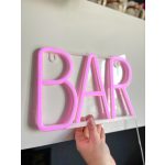 BAR pink felirat LED fény ELEMES - BÉRELHETŐ VESZPRÉMBEN