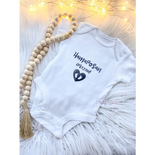 Hamarosan érkezem - baba bejelentő body (babaváró)