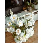 Fehér Selyemvirág dekoráció esküvőre (álló)