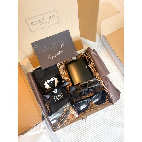 SUIT UP BOX - Férfi tanú / Koszorúsfiú felkérő box