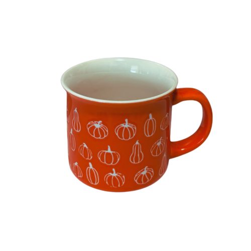 Őszi tökös, narancssárga bögre HALLOWEEN 9,8x8,5cm