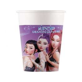 K-POP DEMON HUNTERS PAPÍR POHÁR, 200 ML, 8 DB/CS
