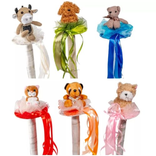 BALLAGÁSI CSOKOR KIS KÉZI 32CM, MACI, CICA, KUTYA, BOCI