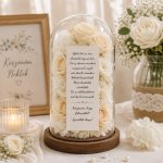 Virág búra egyedi idézettel - Szülőköszöntő ajándék 