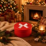 Merry Christmas Red Box – 3 db személyre szóló gömbbel
