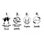 RE POHÁR, ESKÜVŐRE névre szóló pohár, KÖSZÖNETAJÁNDÉK 500 ml