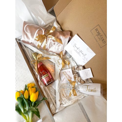 SHINE WITH ME BOX - Tanú felkérő box / Koszorúslány felkérő box 