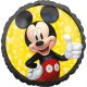 FÓLIA LUFI, 17"/43CM, GÖMB, FEKETE, MICKEY