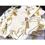 Köszönetajándék KÁRTYA + SZALAG 8,5x13,5 cm