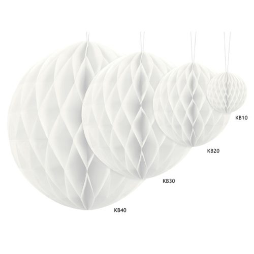GÖMB LAMPION 30 CM, FEHÉR