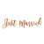 JUST MARRIED, ROSE GOLD, 20X77 CM, BANNER