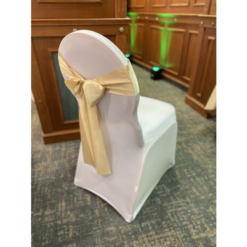 Spandex székszoknya fehér - BÉRELHETŐ VESZPRÉMBEN