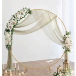 Arany színű kör  háttér állvány 2 méter - BÉRELHETŐ VESZPRÉMBEN 