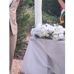 Főasztal vagy ceremónia Selyemvirág dekoráció 50 cm - BÉRLÉSSEL