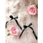 Egyedi feliratos esküvői szatén szalagok