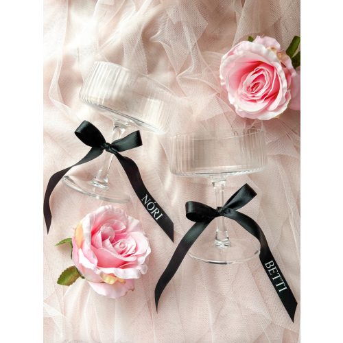 Egyedi feliratos esküvői szatén szalagok