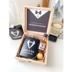 GROOMSMAN - Fa dobozos, férfi tanú felkérő box (ÚJRA KAPHATÓ)