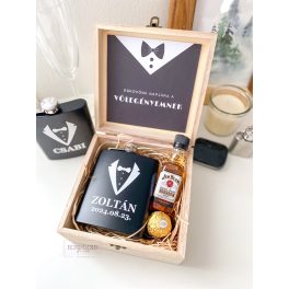 GROOMSMAN - Fa dobozos, férfi tanú felkérő box