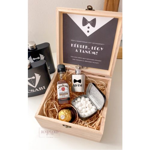 HEY MAN - Fa dobozos, férfi tanú felkérő box