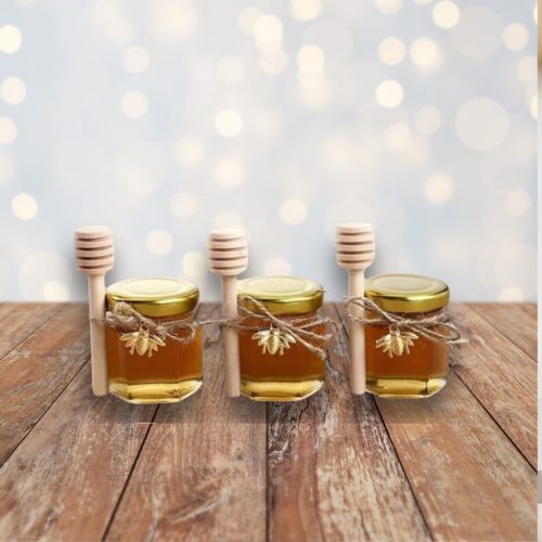 Köszönetajándék - Mini méz + mézcsurgató 4,7x5cm