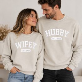   WIFEY & HUBBY PULÓVER SZETT - NÁSZAJÁNDÉK /KARÁCSONYI AJÁNDÉK