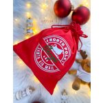 North Pole -Egyedi Mikulás zsák, pamut, 30 cm