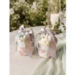 Mini Selyemvirág box - szalaggal 12 cm - SZÜLŐKÖSZÖNTŐ AJÁNDÉK (MEGÚJULT)