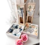 Virágos képkeret, szív idézettel 20x20cm - SZÜLŐKÖSZÖNTŐ AJÁNDÉK